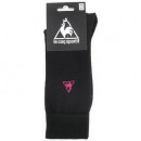 Mode Le Coq Sportif Chaussettes De Sport Brodées Noir Fuchsia - Chaussettes Homme